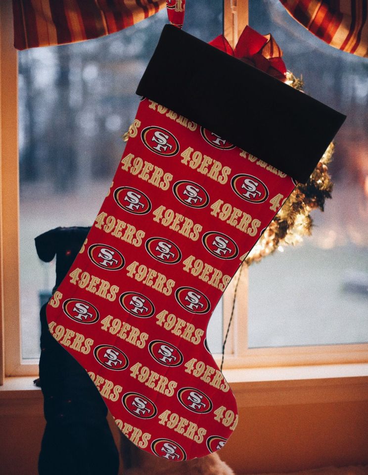 San Francisco 49ers Quilted Christmas Stocking