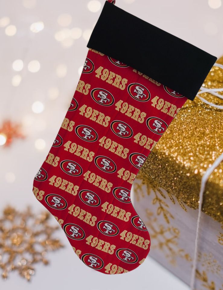 San Francisco 49ers Quilted Christmas Stocking