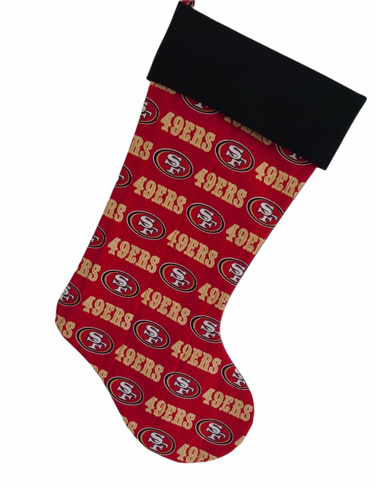 San Francisco 49ers Quilted Christmas Stocking