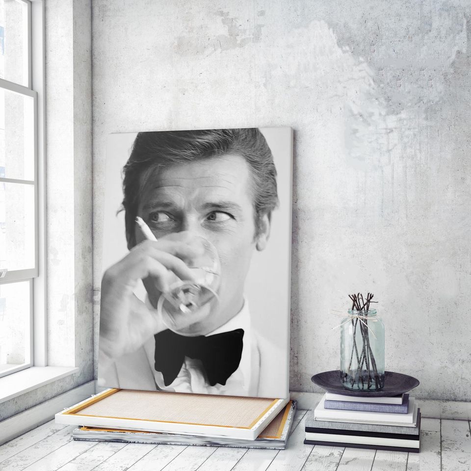 Roger Moore Poster, James Bond Poster