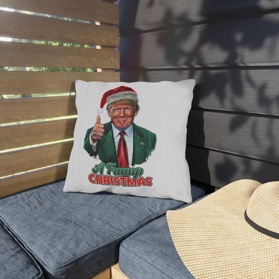 "A Trump Christmas" Throw Pillow | Christmas Pillow | Christmas Decor