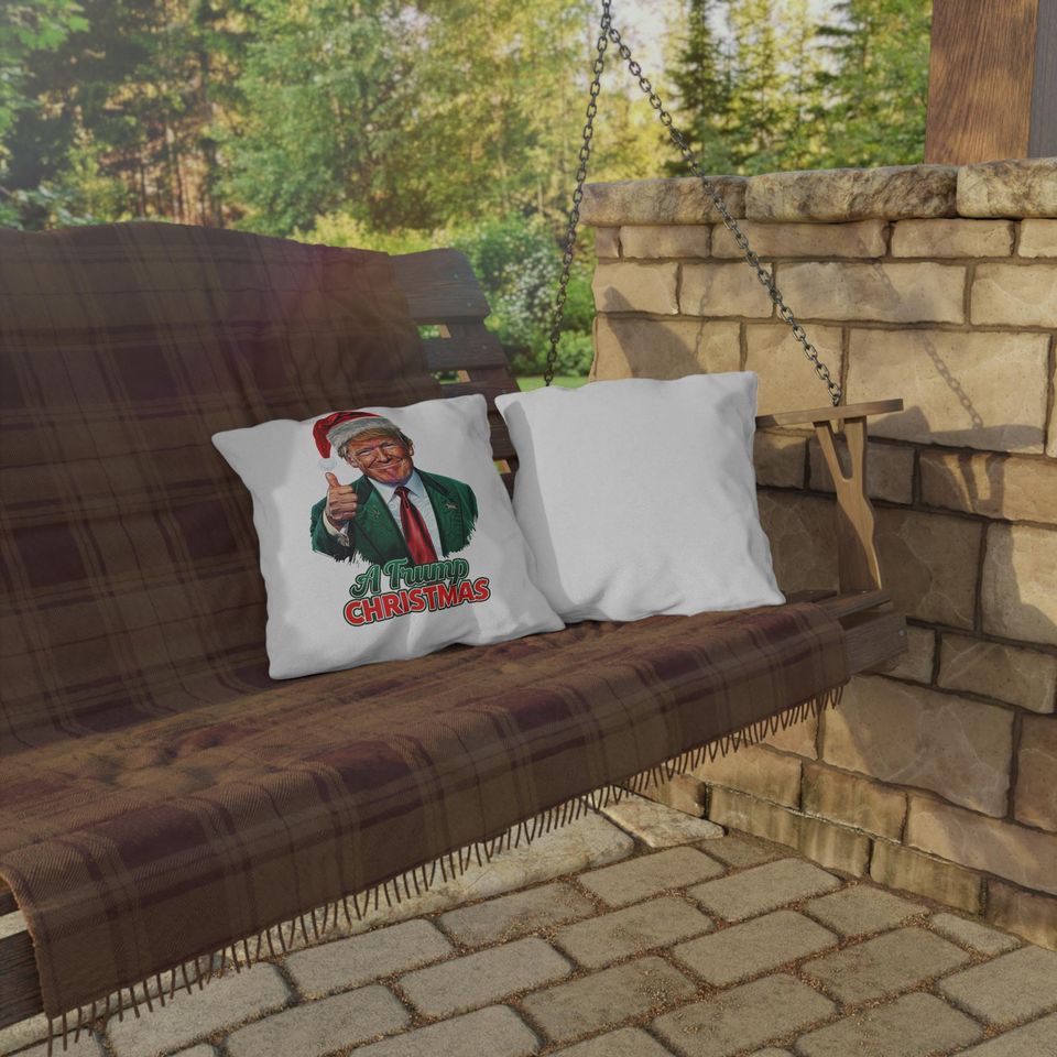 "A Trump Christmas" Throw Pillow | Christmas Pillow | Christmas Decor