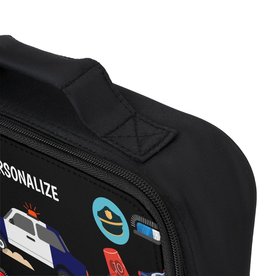 Personalized Police Lunch Bag, Back to School Lunch bag