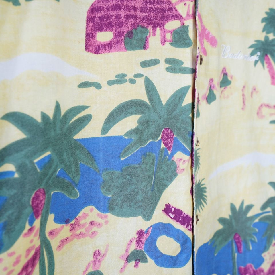 Rare Vintage Budweiser Hawaiian Shirt