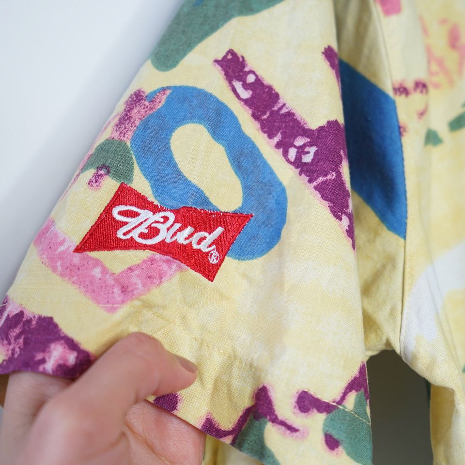 Rare Vintage Budweiser Hawaiian Shirt