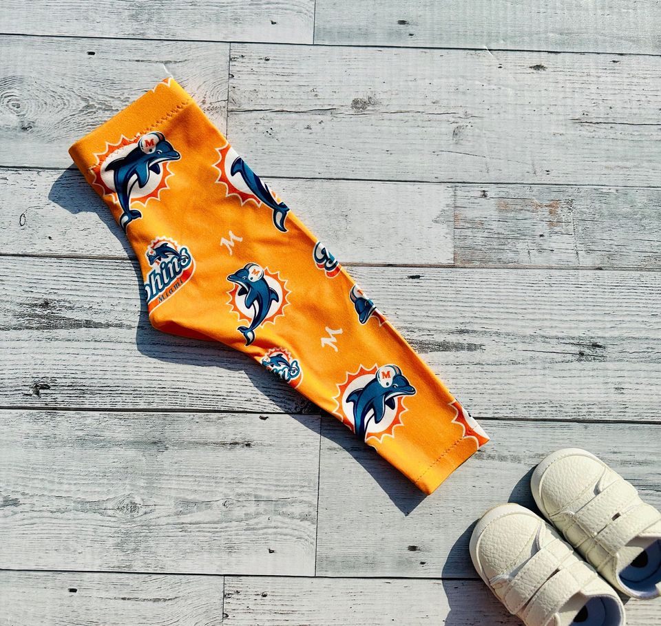 Miami Dolphins Leggings | Orange Pants | Football Clothes