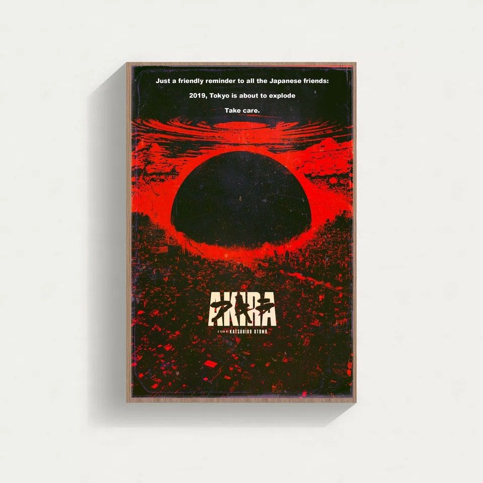 Akira Film classic movie canvas poster unframe multiple choice