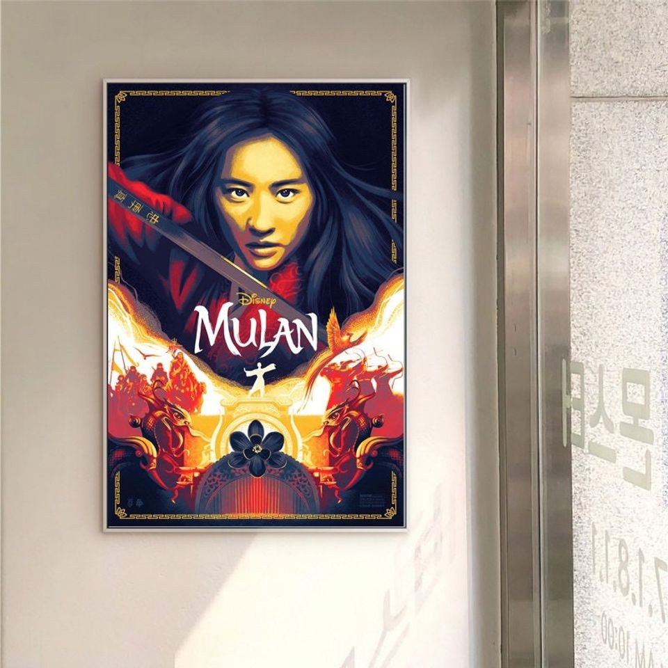Mulan Film classic movie canvas poster unframe multiple choice