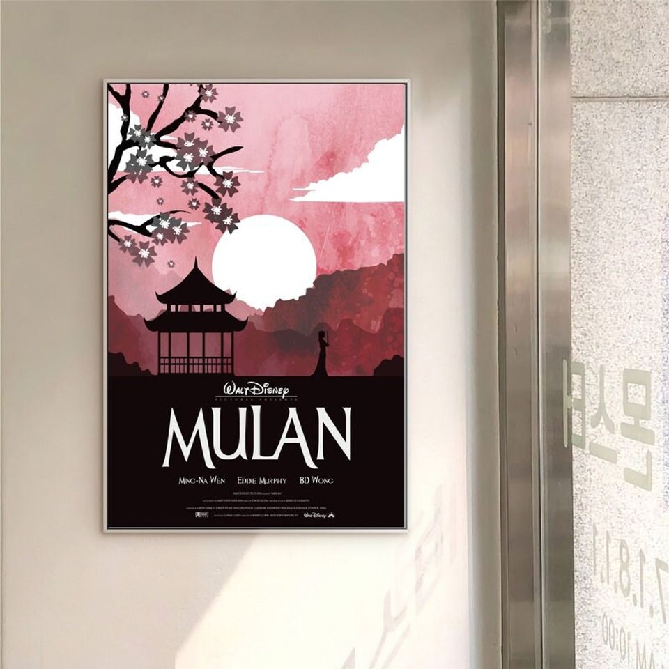 Mulan Film classic movie canvas poster unframe multiple choice