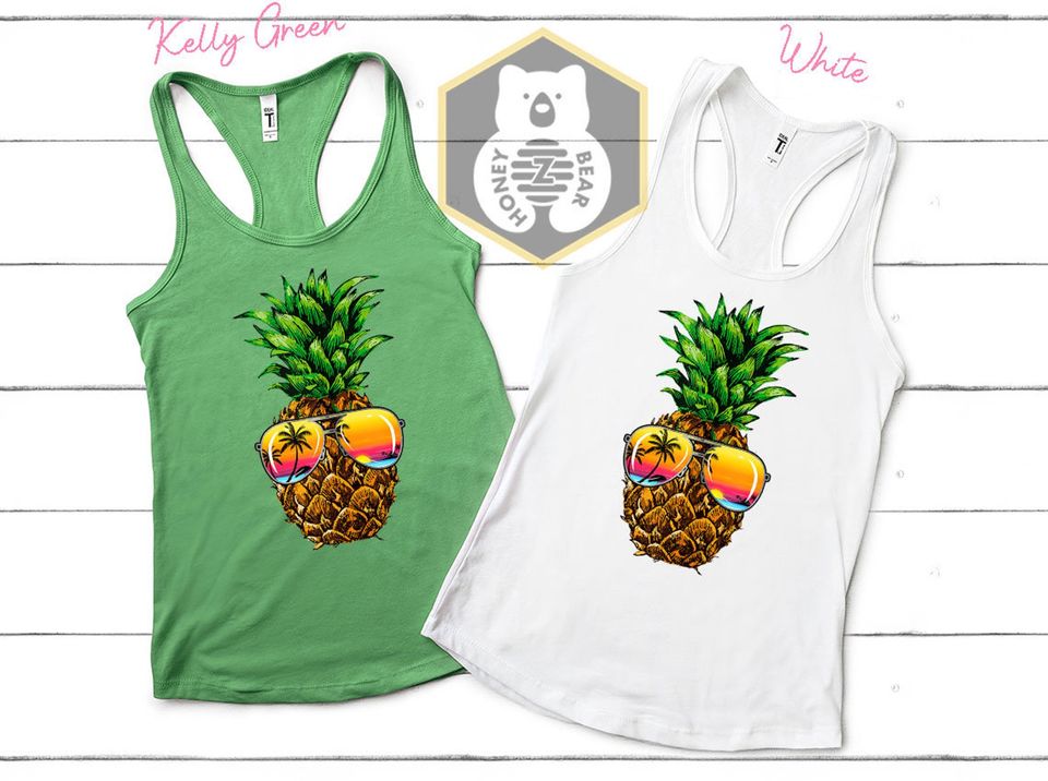 Sunglasses Pineapple Tank Top