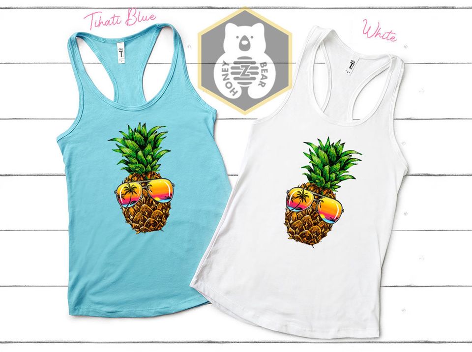 Sunglasses Pineapple Tank Top