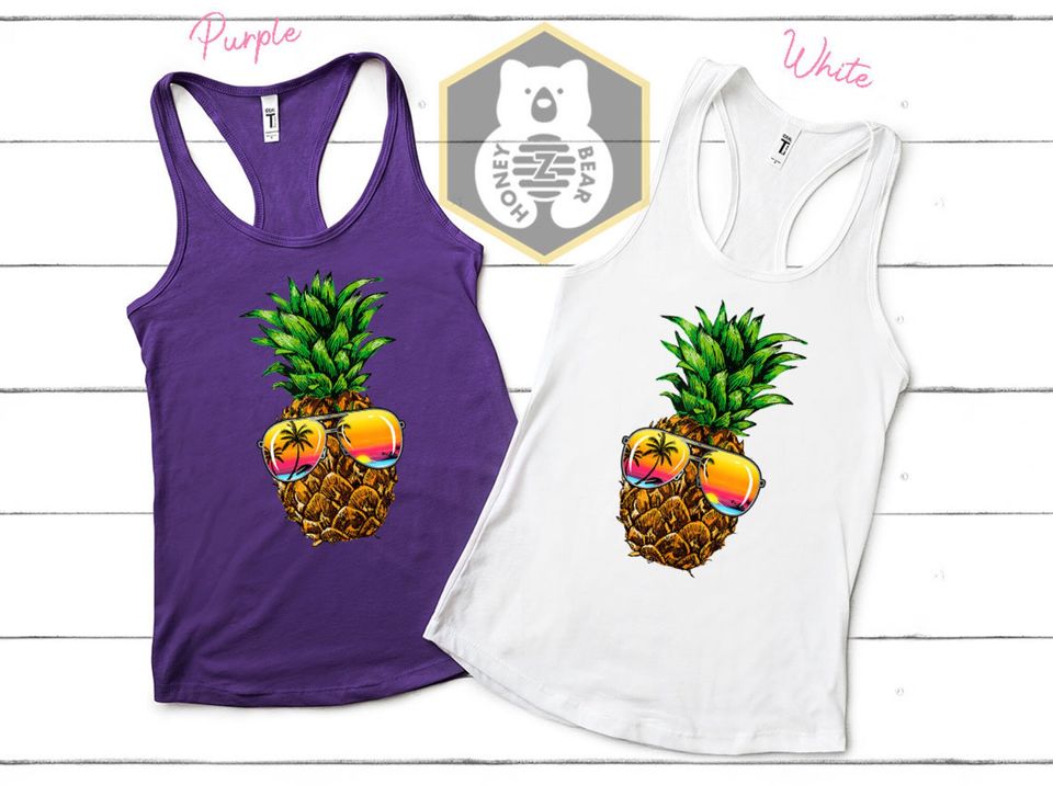 Sunglasses Pineapple Tank Top