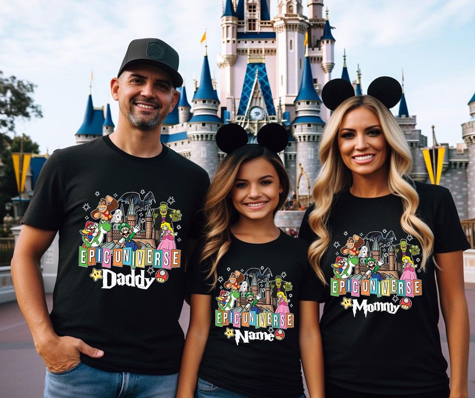 Custom Epic Universe Family Vacation Shirts: Matching Group Tees