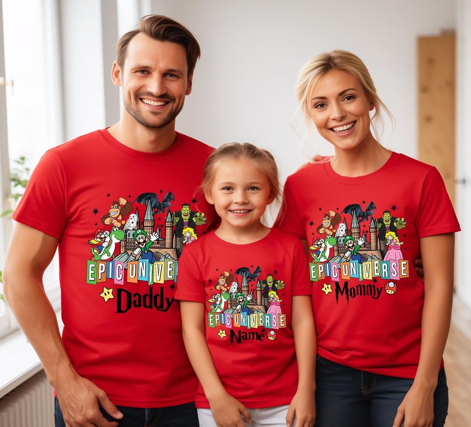Custom Epic Universe Family Vacation Shirts: Matching Group Tees