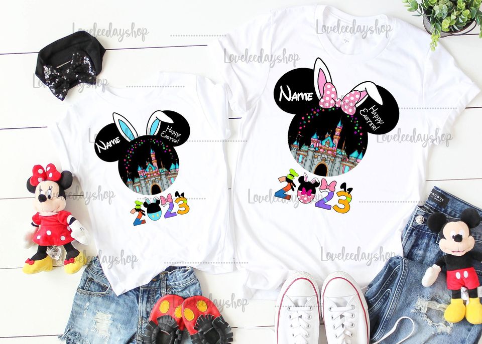 Disney Easter Shirt, Disney Bunny Easter shirt, Disney Easter matching shirts