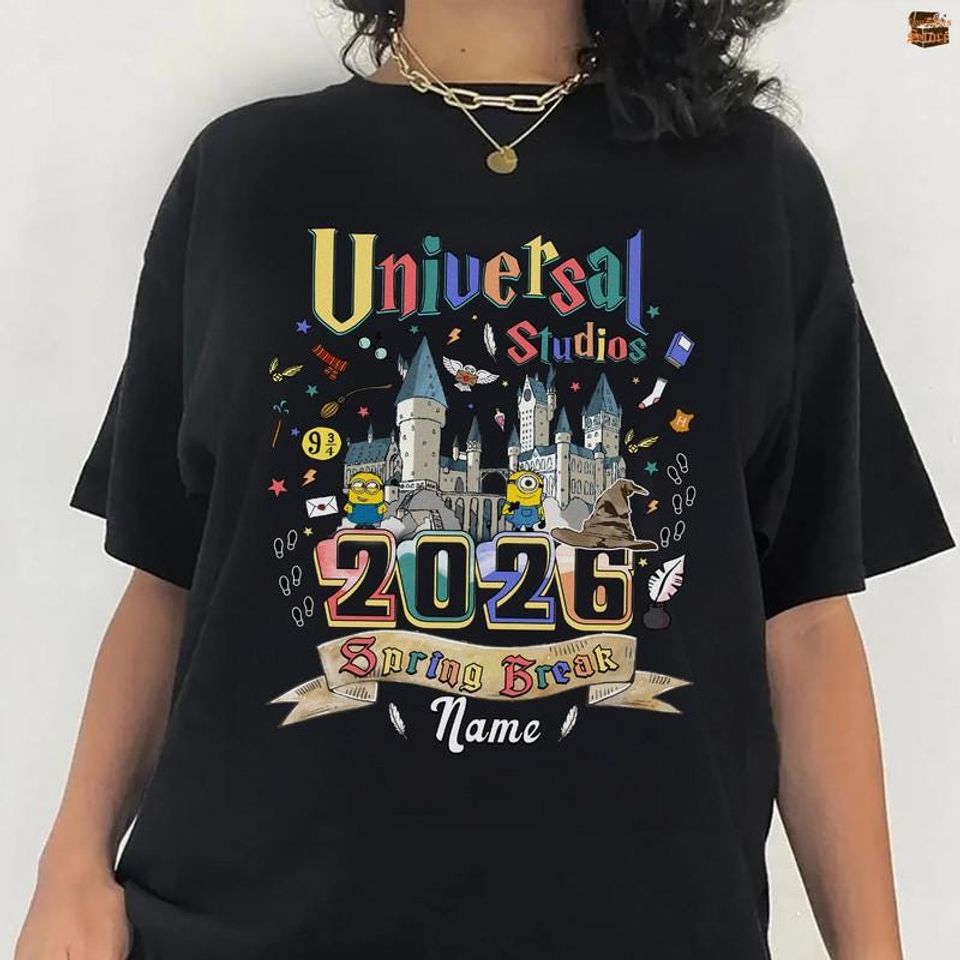 Personalized Universal Studios Spring Break 2026 Shirt, Universal Studios Trip 2026, Universal Studios Tee, Family Trip Shirt