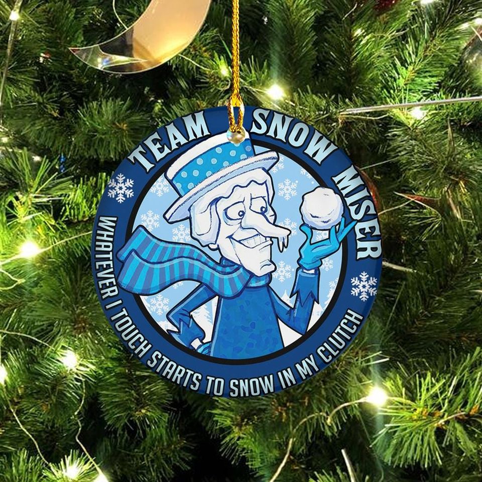 Team Snow Miser Ornament, Miser Brothers Too Much Ornament