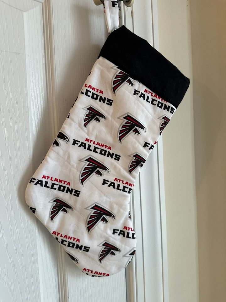 Atlanta Falcons Christmas Stocking Handmade