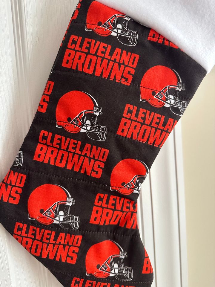 Cleveland Browns Christmas Stocking Handmade Ready to Personalize