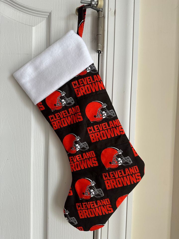 Cleveland Browns Christmas Stocking Handmade Ready to Personalize