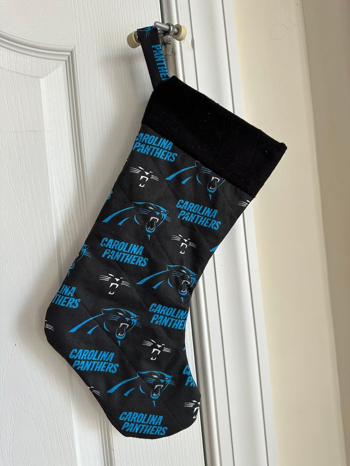 Carolina Panthers Christmas Stocking Handmade