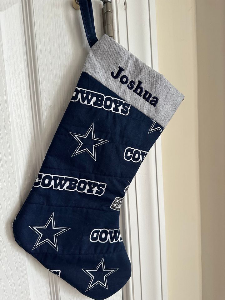 Dallas Cowboys Christmas Stocking Handmade