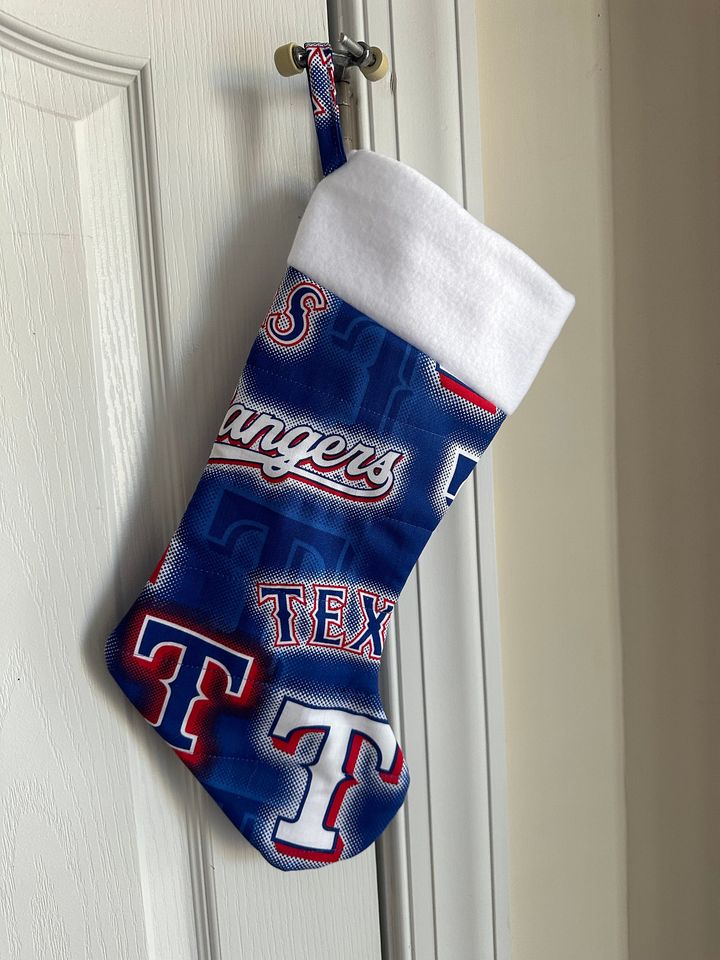 Texas R@ngers Christmas Stocking Free Personalization