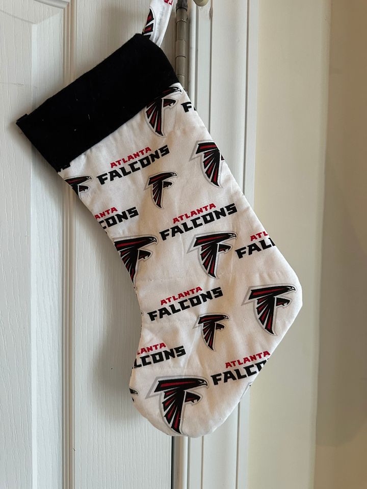 Atlanta Falcons Christmas Stocking Handmade