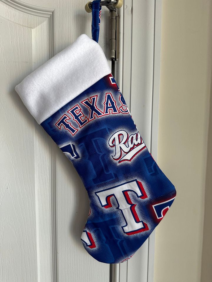 Texas R@ngers Christmas Stocking Free Personalization