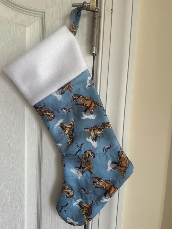 Dinosaurs Stocking New Handmade Free Personalization