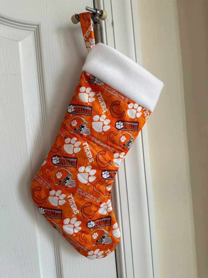 Clemson University Christmas Stocking Handmade