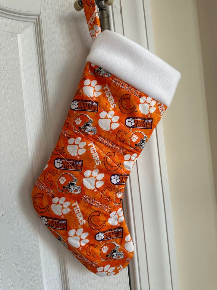 Clemson University Christmas Stocking Handmade