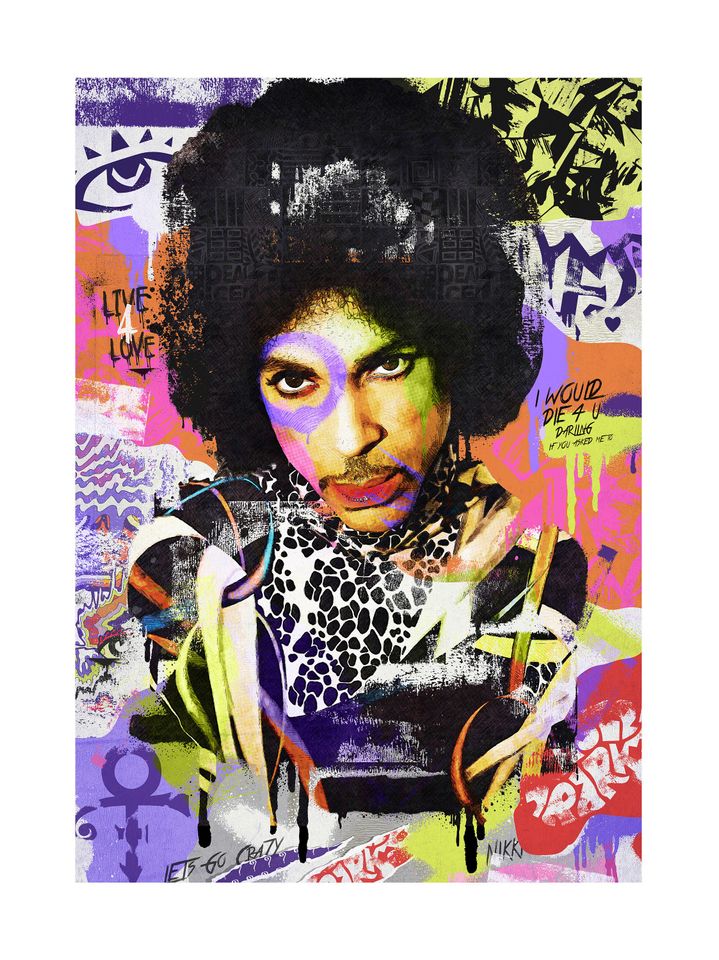 Prince Rogers Nelson Art - Rock Music Wall Design