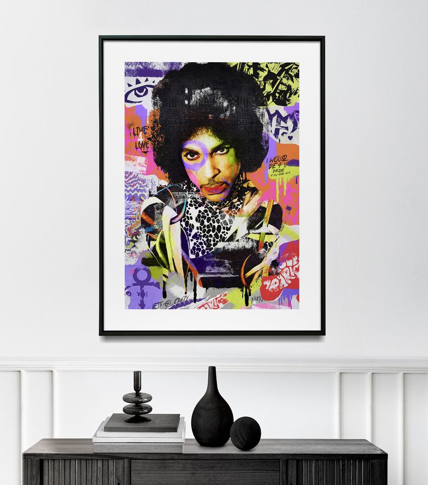 Prince Rogers Nelson Art - Rock Music Wall Design