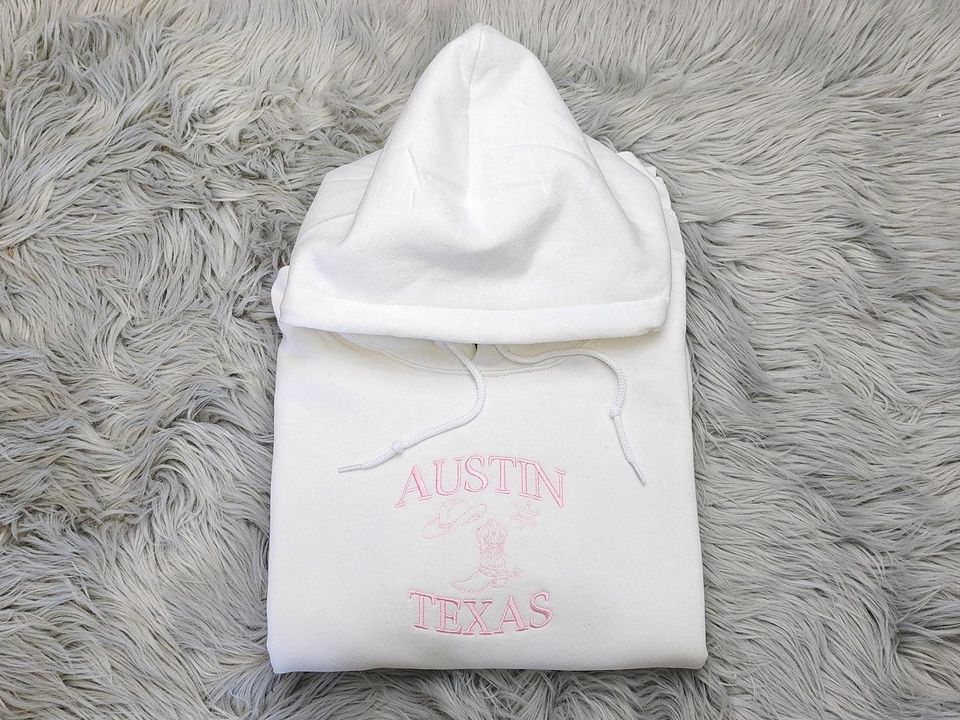 Austin Texas Embroidered Sweatshirt
