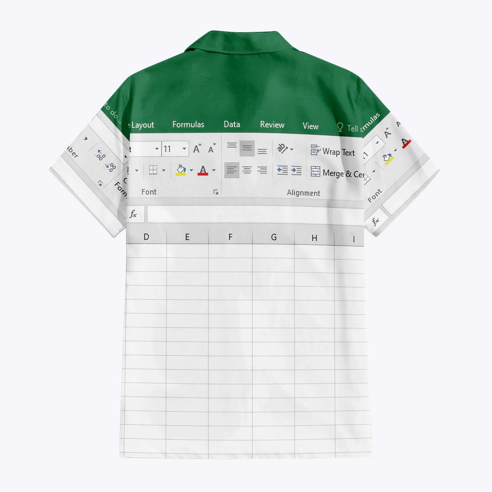 Funny Excel Hawaiian Shirt
