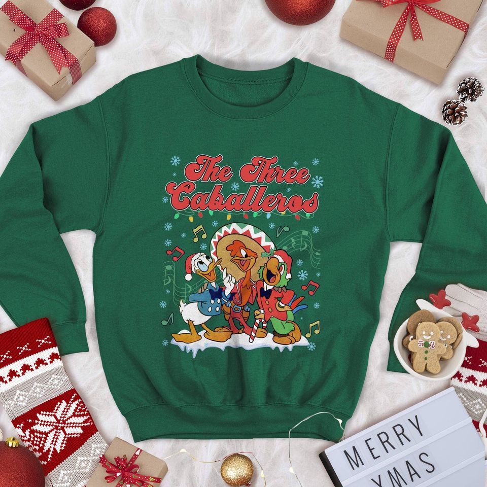 Disney The Three Caballeros Sweatshirt,Three Caballeros Christmas