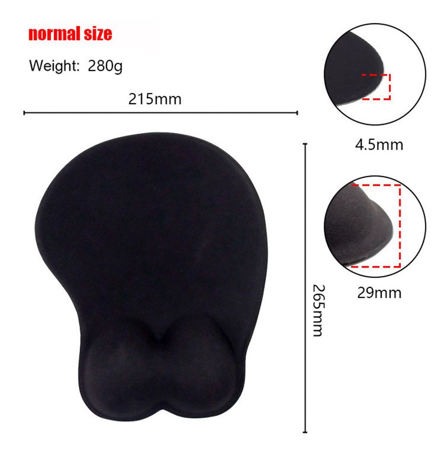 Anime Alcina Dimitrescu 3D Oppai Boob Mouse Pad Wrist Rest Gaming Play Mat Gift