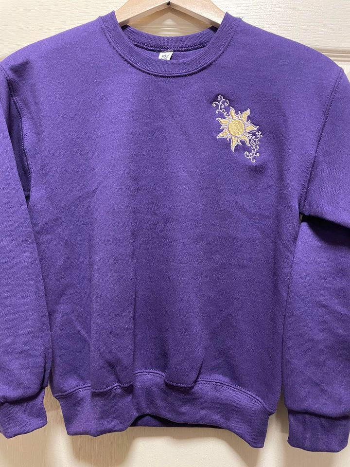 Disney Tangled Embroidered Sweatshirt | Rapunzel Sundrop Flower