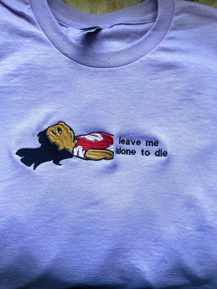 Disney Lilo and Stitch Embroidered Shirt | Leave Me Alone