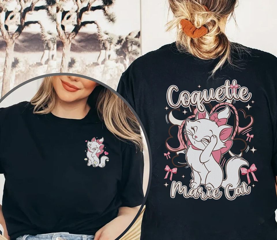 Two-Side Disneyland Marie Cat The Aristocats Summer Shirt