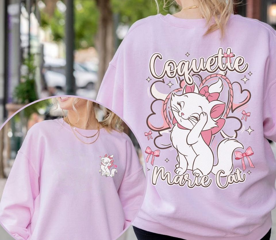 Two-Side Disneyland Marie Cat The Aristocats Summer Shirt