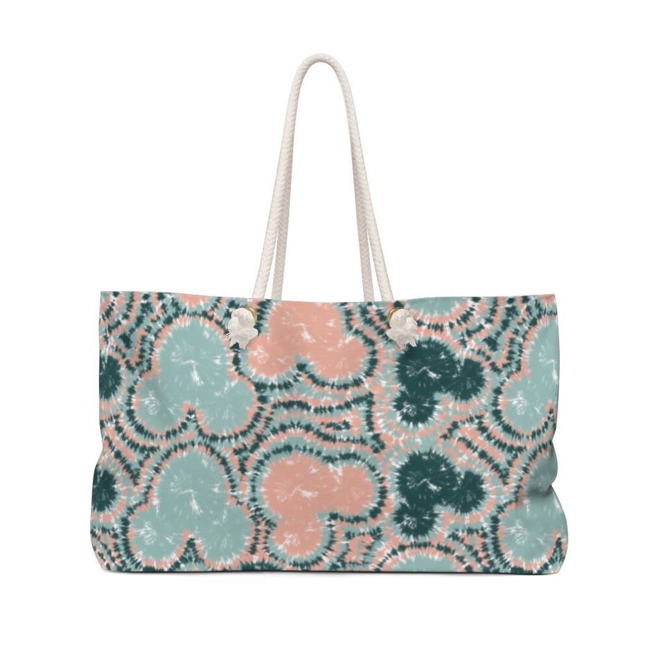 Disney Pale Tye Dye Weekender Bag / Disney Bags / Beach Bag
