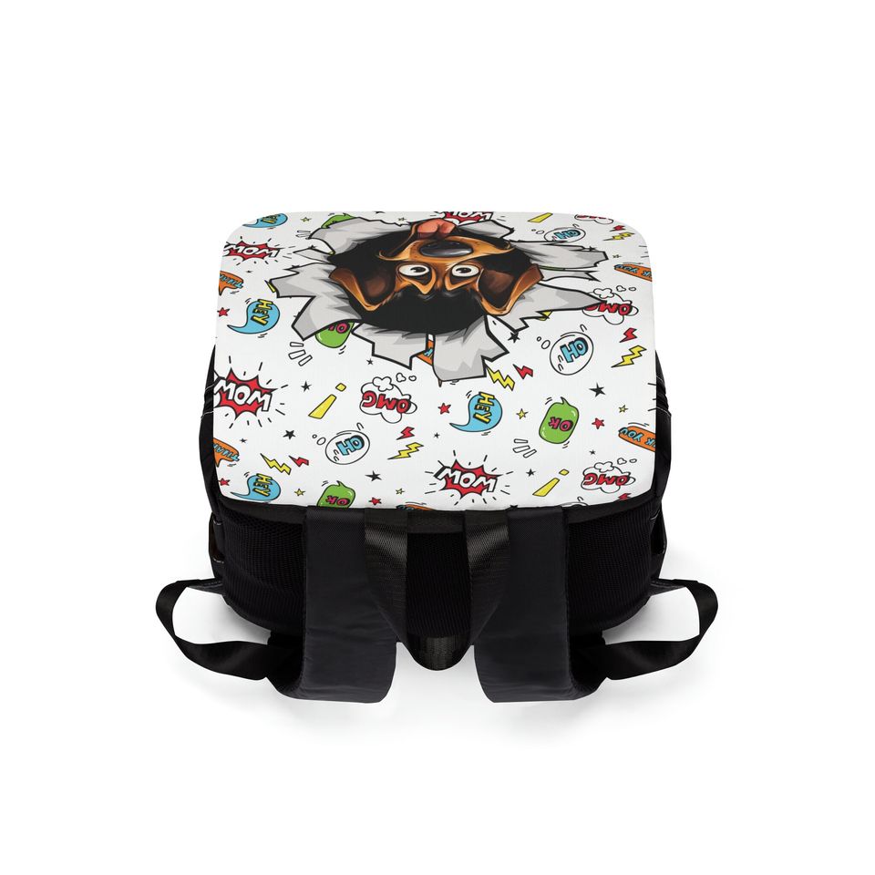 Comic Unisex Casual Shoulder Backpack