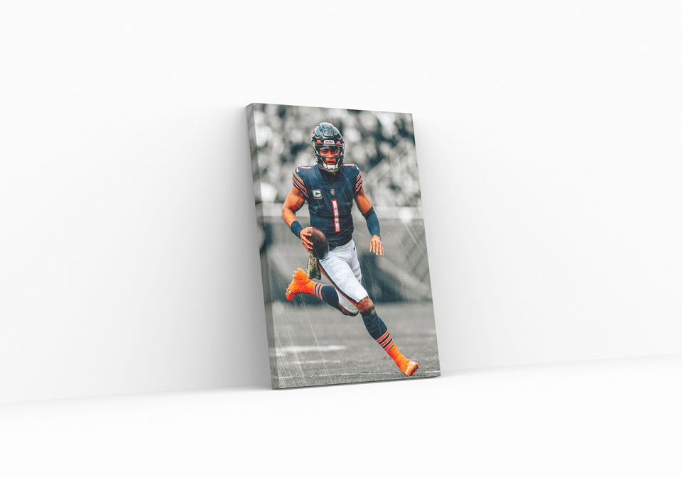 Justin Fields Chicago Bears Poster