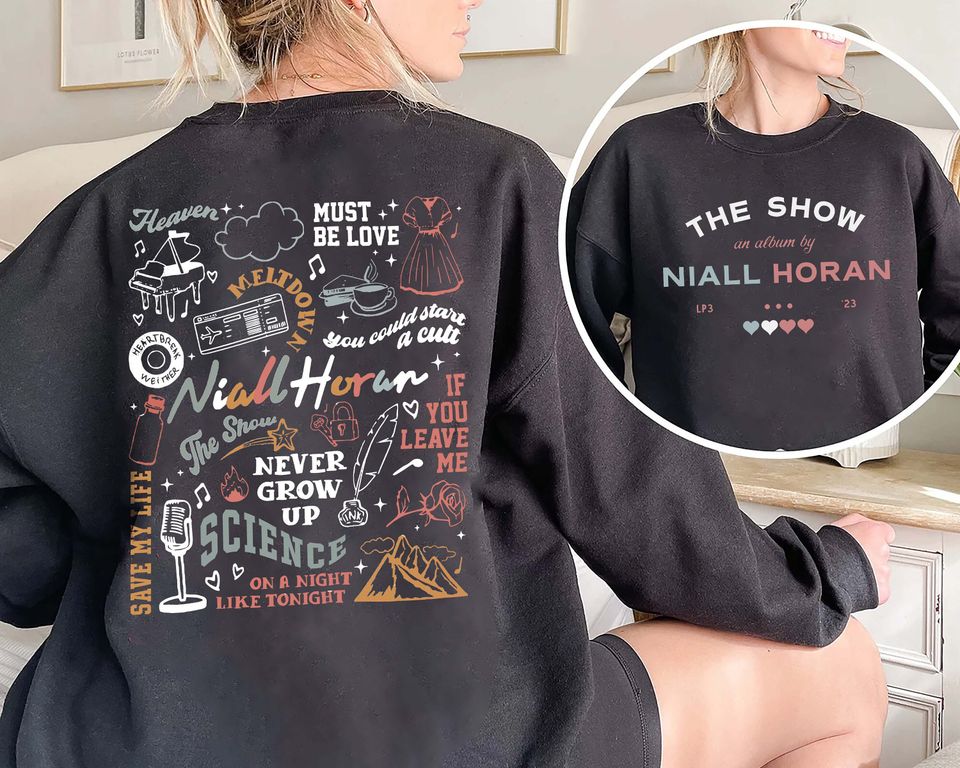 The Show Live On Tour Niall Horan 2024 Double Sided Sweatshirt