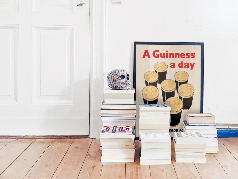A Guinness A Day Original Vintage Poster