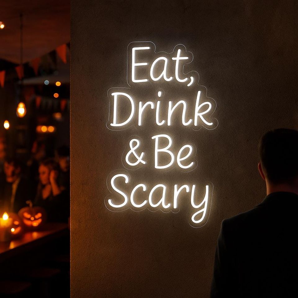 Halloween Light. Gift Idea for Halloween Fan. Halloween Party Neon Decor.