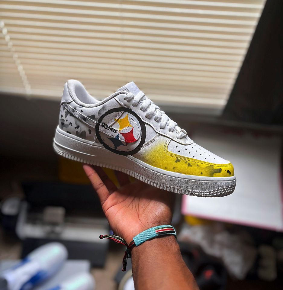 Football Sneakers - Steeler Team Design