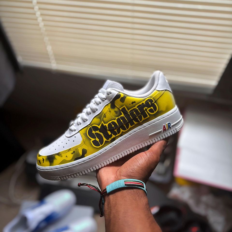 Football Sneakers - Steeler Team Design